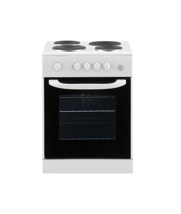 Electric Cooker Oven on White Background